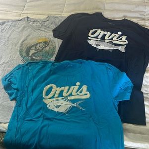 3 orvis t shirts